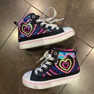 Girls Skechers high top, size 12.5